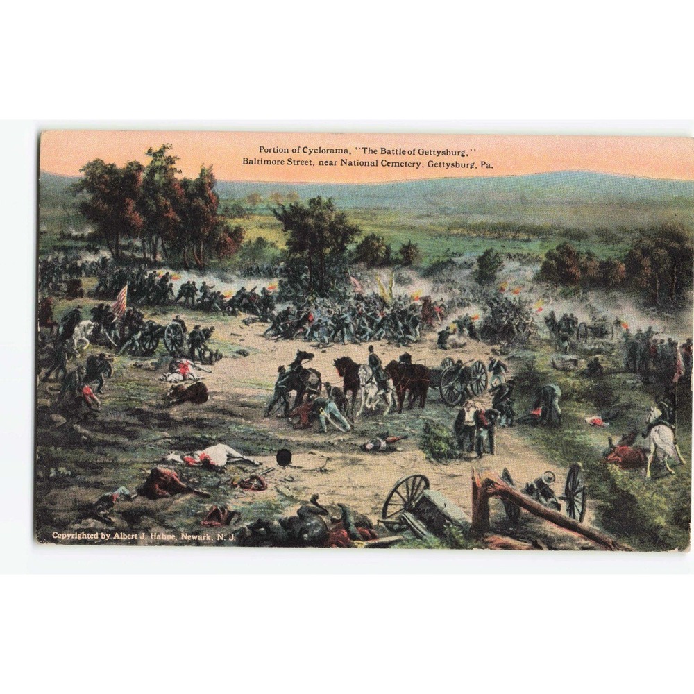 Gettysburg Cyclorama Postcard Baltimore Street PA 1915 Divided Back
